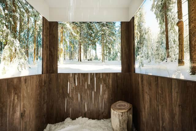 Snow shower at the Spa at Kimpton Blythswood Square.