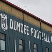 DUNDEE, SCOTLAND - APRIL 02: A general stadium view of Dens Park.