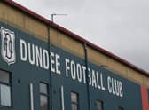 DUNDEE, SCOTLAND - APRIL 02: A general stadium view of Dens Park.