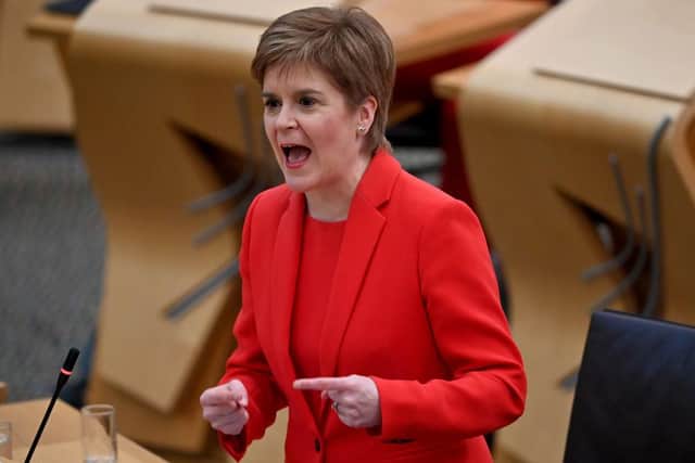 Nicola Sturgeon at the debate on the trade and co-operation agreement between the United Kingdom and the European Union.