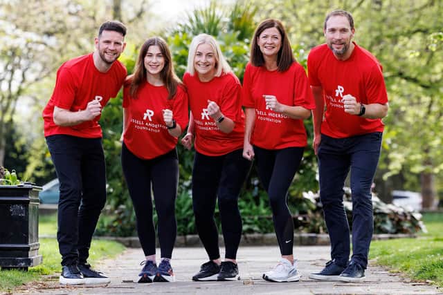 L-R: Danny Anderson, Megan Young, Elaine Elder, Ruth Aberdein and Russell Anderson. All members of the Aberdein Considine charity committee.