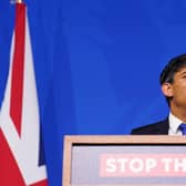 A sneak preview of Rishi Sunak's 'Stop the Boat' campaign due to be launched next year (Picture: James Manning/WPA pool/Getty Images)