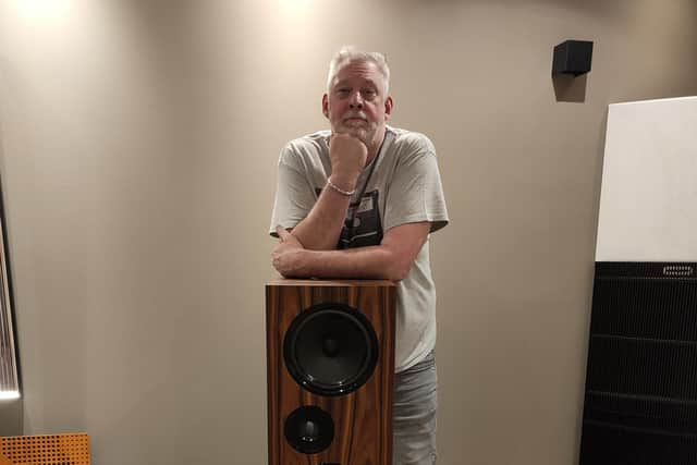 Iain Dewar, sales manager at Loud & Clear, who was hosting the listening evening.
