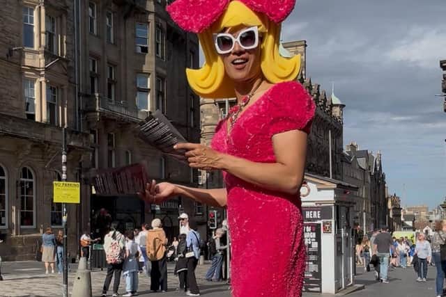 Flyering on the Royal Mile, moments before I was attacked