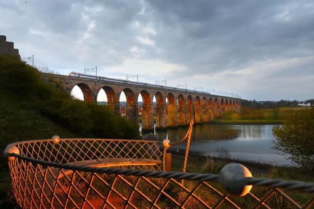 The Royal Border Bridge at Berwick-Upon-Tweed, one of the stops on the LNER East Coast Line.