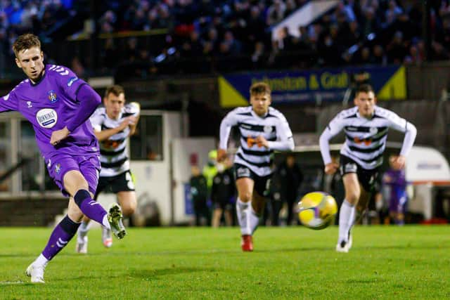 Oli Shaw strikes late from the spot for Kilmarnock.