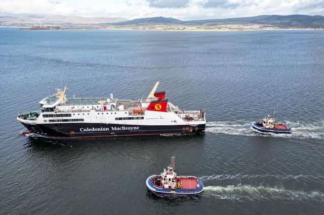 The Glen Sannox on its maiden voyage. Picture: Jeff J Mitchell/Getty Images