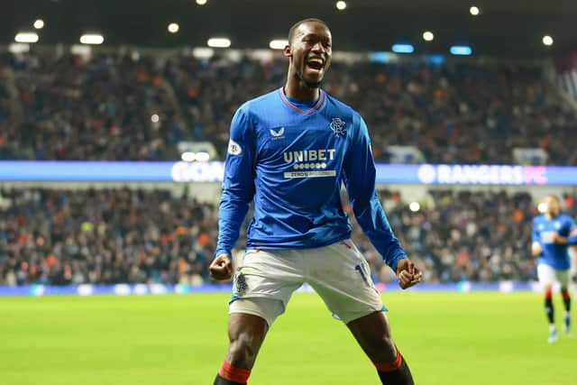 Abdallah Sima scored twice as Rangers defeated St Mirren 2-0.