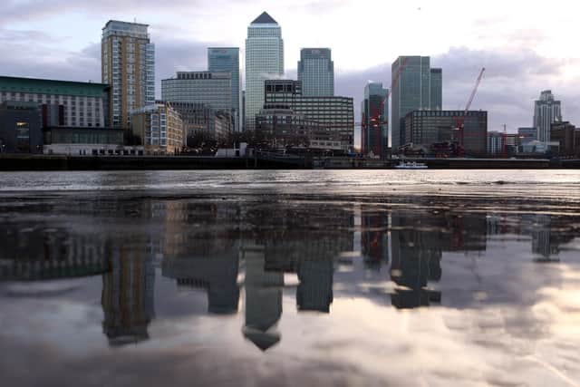 Jeremy Hunt announced plans for new investment zones that he said could be as successful as Canary Wharf in London (Picture: Oli Scarff/Getty Images)