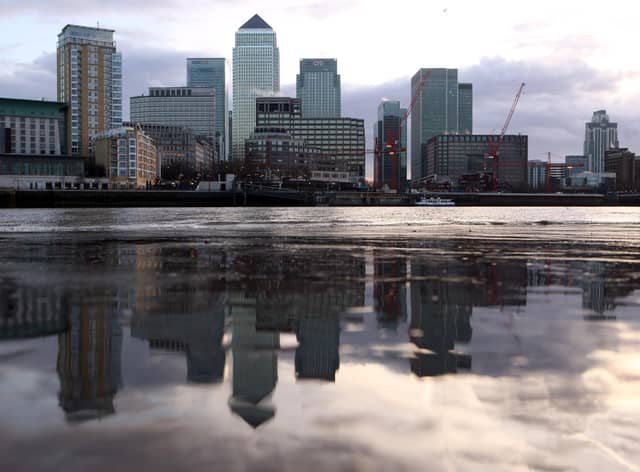 Jeremy Hunt announced plans for new investment zones that he said could be as successful as Canary Wharf in London (Picture: Oli Scarff/Getty Images)