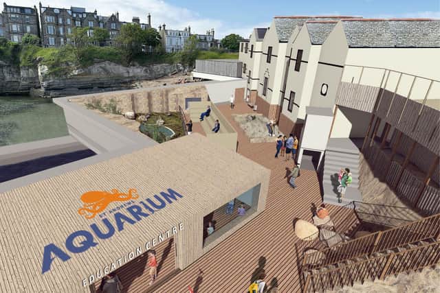 Architects impression of how St Andrews Aquarium will look when development is complete