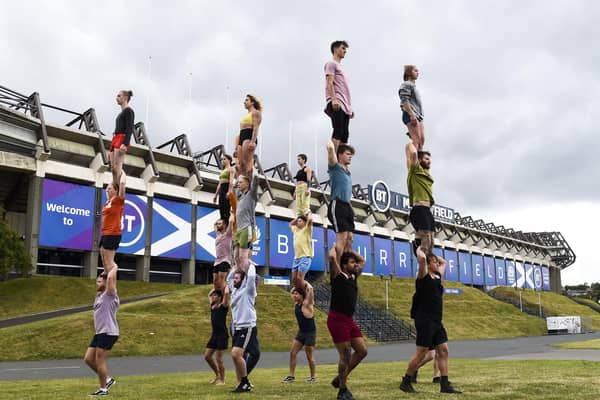 Performers from Australia have been preparing for the Edinburgh Interational Festival's opening event, Macro. Picture: Lisa Ferguson