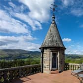 The incredible tower-top roof terrace is perfect for enjoying the sunset with a glass of fizz.