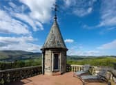 The incredible tower-top roof terrace is perfect for enjoying the sunset with a glass of fizz.