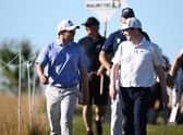 Ewen Ferguson and Bob MacIntyre share a laugh en route to both making strong starts in the Made in HimmerLand at Himmerland Golf & Spa Resort. Picture: Stuart Franklin/Getty Images.