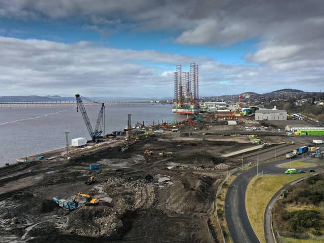 A general view of the port and dockside area in Dundee, Scotland. The UK Chancellor, Rishi Sunak, announced sites of England's Freeports yesterday with Scotland's sites still to be decided. The Scottish government plans to adapt UK proposals for the establishment of Freeports making them Green Ports. In the running are Rosyth, Dundee, Hunterston, Orkney, Cromarty Firth and Aberdeen. (Photo by Jeff J Mitchell/Getty Images)