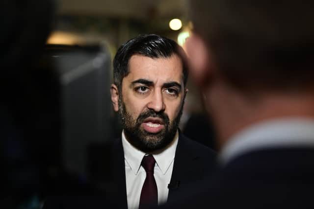 First Minister Humza Yousaf launches the SNP's general election campaign. Picture: John Devlin