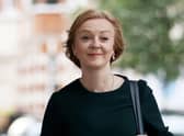 Foreign secretary and Conservative leadership frontrunner Liz Truss arrives for 'Sunday with Laura Kuenssberg'. Picture: Hollie Adams/Getty Images
