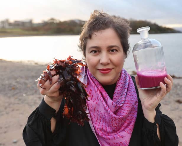 Oban-based marine scientist Jessica Giannotti, who runs the local Crùbag textile studio, set up SeaDyes on the back of a research project she worked on with the Scottish Association for Marine Science which involved extracting pigments from seaweed