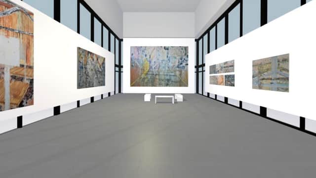 Installation shot of work by Charlotte Miller