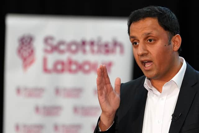 Scottish Labour leader Anas Sarwar speaking to party candidates and activists in Glasgow about building on this week's council election results.