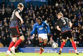 Rabbi Matondo scores Rangers opener in the 2-2 friendly draw with Copenhagen at Ibrox on Tuesday. (Photo by Alan Harvey / SNS Group)