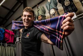Craig Ferguson, 20, is walking from Glasgow to Munich for the Brothers in Arms charity (Picture: Brothers In Arms/PA Wire)