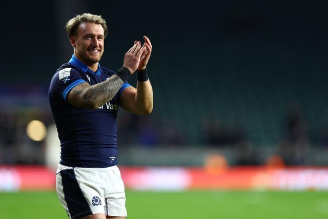 Full-back Stuart Hogg is the only player on this list to still be playing. He'll be hoping to add as many caps as possible to the 99 Scotland appearances he's made since his debut in 2012.