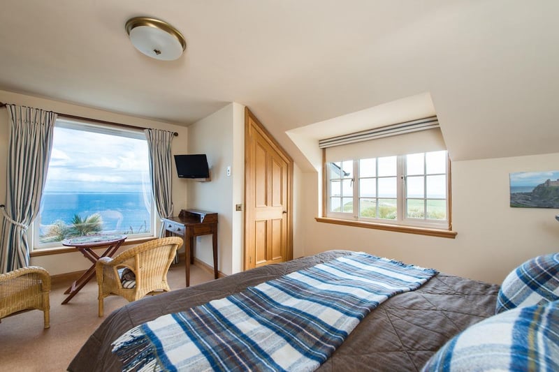 The owner describes the unique view from the house: “Directly in front is over to Bass Rock and Fife, but we can also see Tantallon Castle, the Isle of May and the Isle of Lamb. The sun rises over Tantallon and sets over North Berwick."
