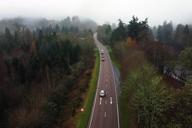 Only ten miles of the 80 miles to be upgraded have been finished since the SNP pledged to complete dualling of the A9 between Perth and Inverness after it came to power 16 years ago. Picture: John Devlin