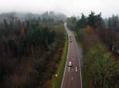 Only ten miles of the 80 miles to be upgraded have been finished since the SNP pledged to complete dualling of the A9 between Perth and Inverness after it came to power 16 years ago. Picture: John Devlin