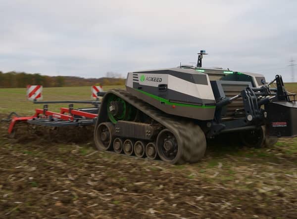 The Dutch-developed AgBot 5.115T2, a 156hp dual tracked autonomous tractor.