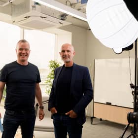 Adrian Murphy and Jim Rowan on location at co-working space thebeyond.