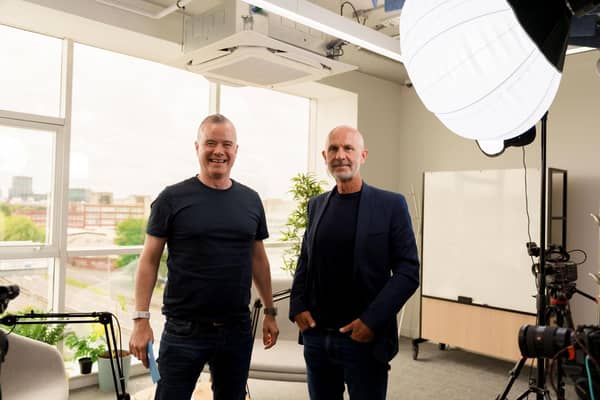 Adrian Murphy and Jim Rowan on location at co-working space thebeyond.