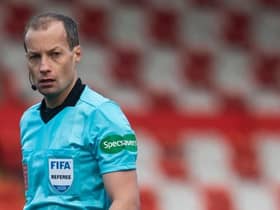 Referee Willie Collum will be in charge of the Scottish Cup final. (Photo by Craig Foy / SNS Group)