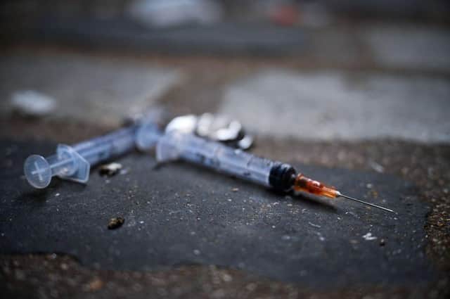 A discarded drug needle. Picture: Jeff J Mitchell/Getty Images