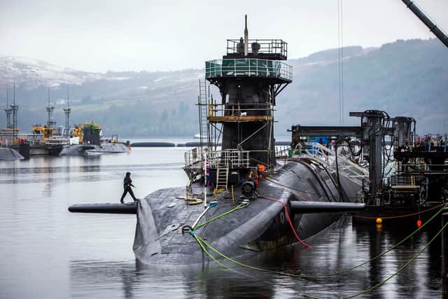 The Vanguard-class submarine HMS Vigilant at HM Naval Base Clyde, Faslane (Picture: Danny Lawson/PA Wire)