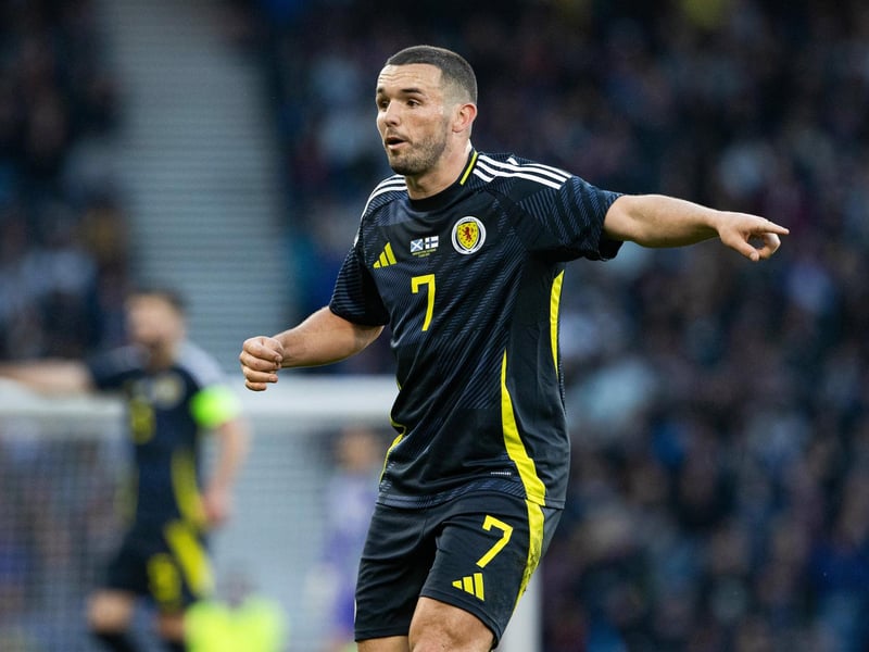 Scotland will look for the Aston Villa captain to be a driving force in midfield as he earns his 67th cap.
