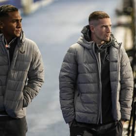 Rangers' Alfredo Morelos, left, and Ryan Kent are out of contract in the summer.