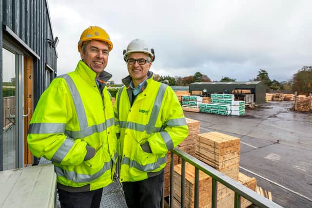 Gordon Timber, which ranks as Scotland’s 15th oldest family-run business, is headed up by brothers Rod and Scott Gordon. Picture: Scottish Enterprise/Malcolm McCurrach
