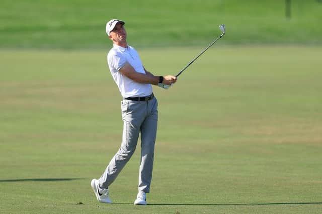 Martin Laird plays his second shot on the 13th hole during the second round of the Arnold Palmer Invitational Presented by MasterCard at the Bay Hill Club and Lodge in Orlando, Florida. Picture: Sam Greenwood/Getty Images.
