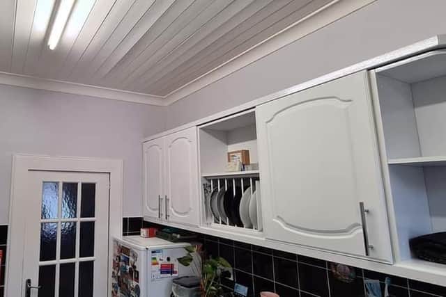 The kitchen after it was redone by Mr McKinnon