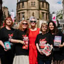 Authors (from left) May Rinaldi, Linda Duncan McLaughlin, Denise Mina, Frances Crawford and Kirsty Lockwood launch Bloody Scotland 2026 (Picture: Paul Reich)