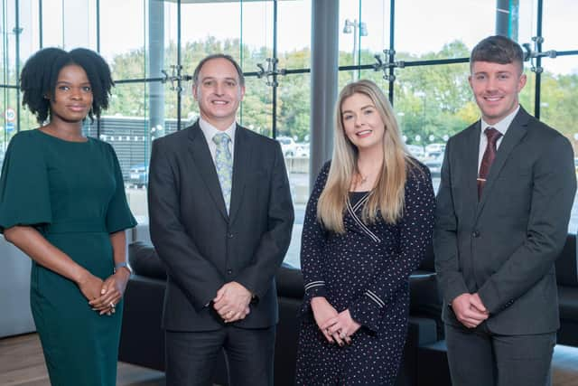 Aberdeen team - Bridget Otejiri Erekaife, Tom Faichnie, Melanie Clark and Ross Irvine.