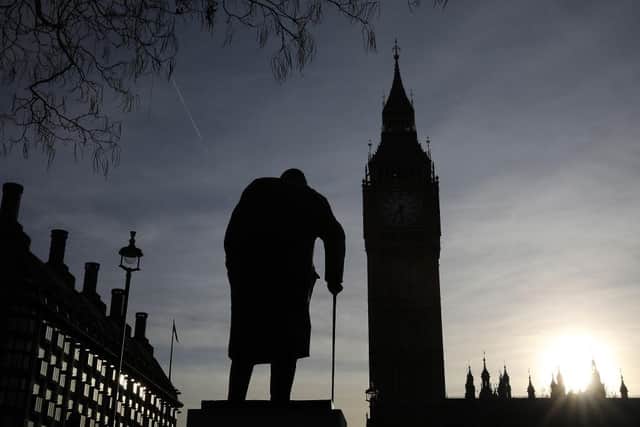 Mr Alexander cites the words of Sir Winston Churchill. Picture: Dan Kitwood/Getty Images.