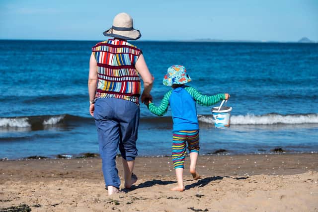An amber 'extreme heat' warning has been extended to cover a larger part of Scotland as the UK sizzles in an unprecedented heatwave. Picture: Andrew O'Brien