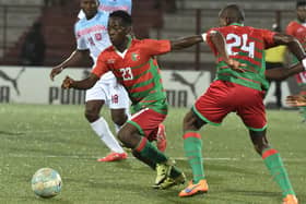 Reported Rangers target Parfait Guiagon in action for Maccabi Tel-Aviv. (Photo credit should read ISSOUF SANOGO/AFP via Getty Images)