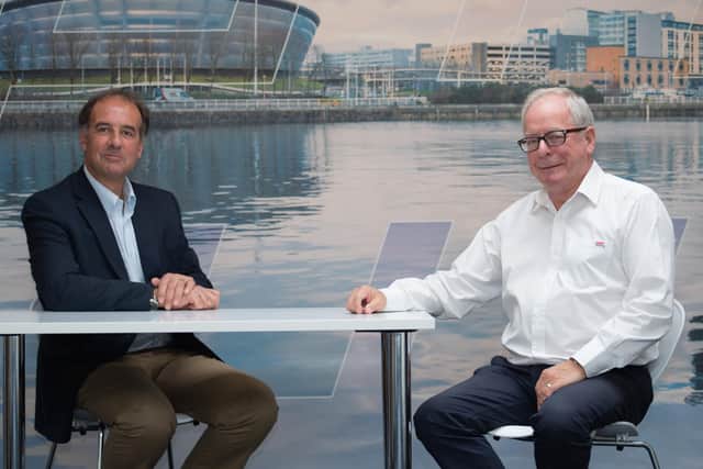 From left: Frog Systems CEO Phil Worms and GAP Group joint MD Douglas Anderson. Picture: contributed.