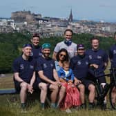 Davy Zyw with his brothers Tommy and Sorely, Wife Yvie & son mates and team mates Craig Paul, Ryan Brennan and Malcom Holwill. Picture by Stewart Attwood