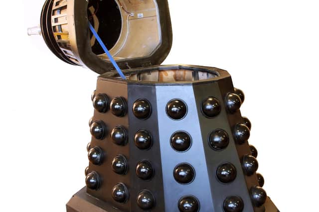 The Dalek has a retrofitted internal motor, wheelbase, and a seat making it manouverable (Photo: Sworders).
